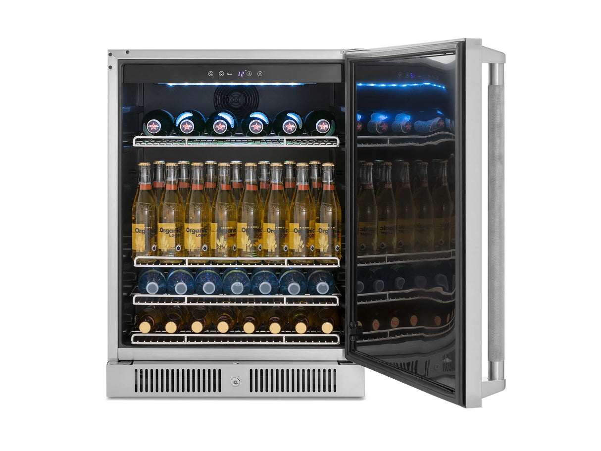 24 In. Under-Counter Fridge with Stainless Steel Door