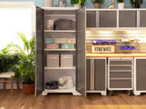 Bold Series 12 Piece Cabinet Set with Tool, Base, Wall Cabinets and 2 Lockers