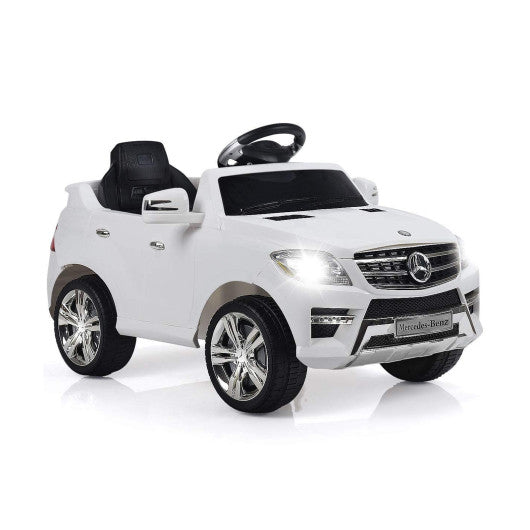6V Mercedes Benz Kids Ride on Car with MP3+RC-White