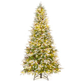 6/7.5/9 FT Pre-Lit Artificial Christmas Tree with 765/1135/1871 Tips and 280/470/690 Warm-White LED Lights-M