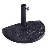 20 inch Outdoor Patio Half Round Umbrella Base