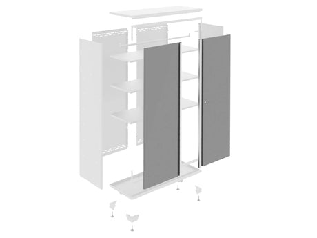 Bold Series 10 Piece Cabinet Set with 48 In. RTA Locker