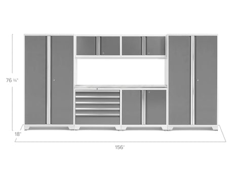 Bold Series Extra-Wide 7-Piece Cabinet Set