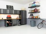 Pro Series 5 Piece Cabinet Set with Wall, Tool Cabinet, Locker and 84 In. Workbench