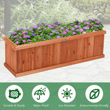 Wooden Decorative Planter Box for Garden Yard and Window