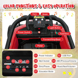 12V Kids Ride on Electric Formula Racing Car with Remote Control-Red