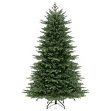 5/6/7 Feet Artificial Christmas Tree with 1426/2116/3156 Lush PVC and 200/300/400 Warm White LED Lights-L