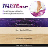 7 Feet Folding Portable Floor Balance Beam with Handles for Gymnasts-Transparent