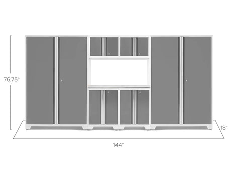 Bold Series 7 Piece Cabinet Set with 48 In. RTA Locker