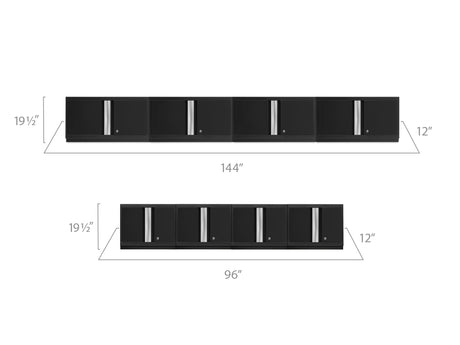 Bold Series 8 Piece Wall Cabinet Set