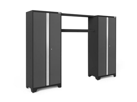 Bold Series 3 Piece Cabinet Set with Display Shelf and 30 In. Lockers