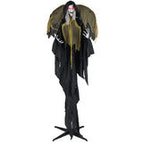 8.2 ft Halloween Standing Witch with Lighted Eyes and Automatic Wing Movement
