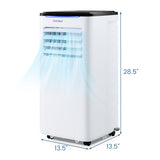 8000 BTU 3-in-1 Portable Air Conditioner with Fan and Dehumidifier Mode