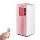 3-in-1 10000 BTU Air Conditioner with Humidifier and Smart Sleep Mode-Pink