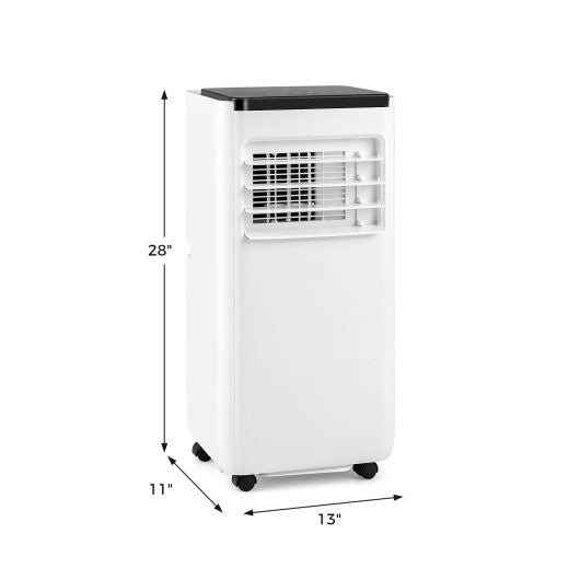 8000 BTU Portable Air Conditioner with Remote Control Cools up to 250 Sq.Ft
