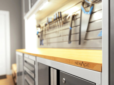 Bold Series 8 Piece Cabinet Set with Tool, Base, Wall Cabinets and 30 In. Lockers