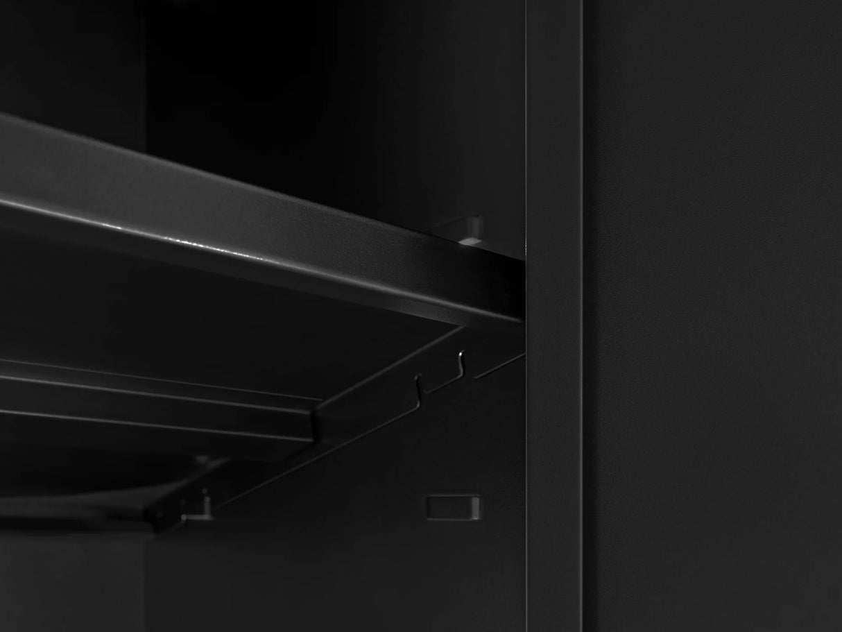 Bold Series 3 Piece Cabinet Set with Wall Cabinets and 72 In. Display Shelf
