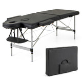 84 Inches Professional Massage Lash Bed with Carrying Bag-Black