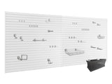 80 SQ. FT. PVC Slatwall with 40-Piece Accessory Kit