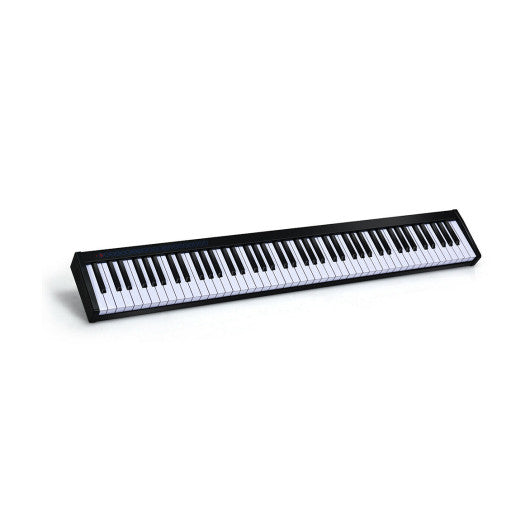 88-Key Portable Electronic Piano with  Voice Function-Black