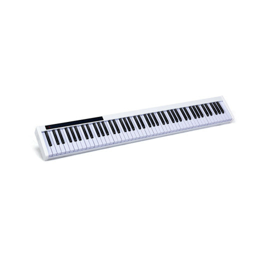 88-Key Portable Electronic Piano with Voice Function-White