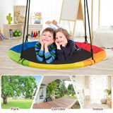 40-Inch Flying Saucer Tree Swing Outdoor Play Set with Easy Installation Process for Kids