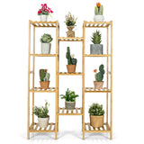 9/11-Tier Bamboo Plant Stand for Living Room Balcony Garden-11-Tier