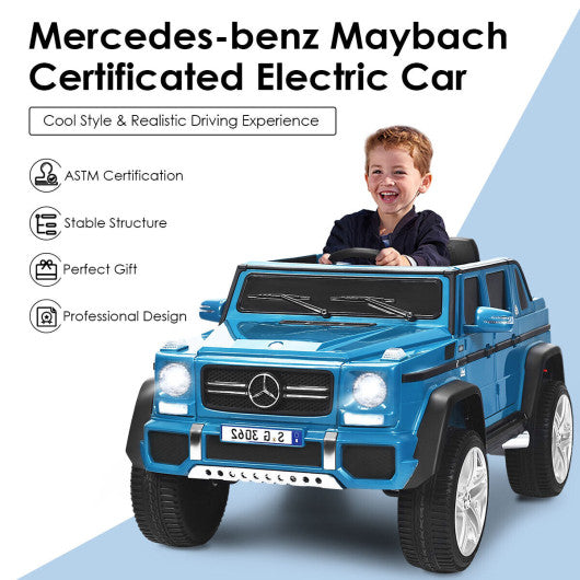 12V Licensed Mercedes-Benz Kids Ride On Car-Navy