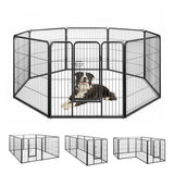 8 Panel 32 Inch Height Pet Fence Indoor Outdoor-32 inches