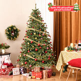 8 Feet Christmas Tree with 8 Lighting Modes and Pine Cones-8 ft