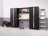 Bold Series 8 Piece Cabinet Set with Base, Wall Cabinets and 30 In. Lockers