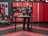 56 In. Manual Adjustable Height Worktable with Drawer