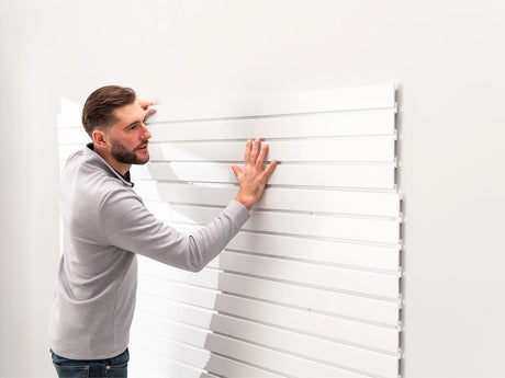 40 SQ. FT. PVC Slatwall with 40-Piece Accessory Kit