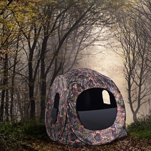 Portable Pop up Ground Camo Blind Hunting Enclosure