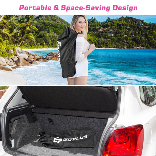 40 Inch Inflatable Round Gymnastic Mat with Electric Pump-Pink