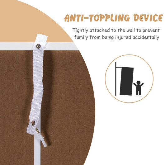 Over the Toilet Storage Cabinet Bathroom Organizer with Adjustable Shelf-White