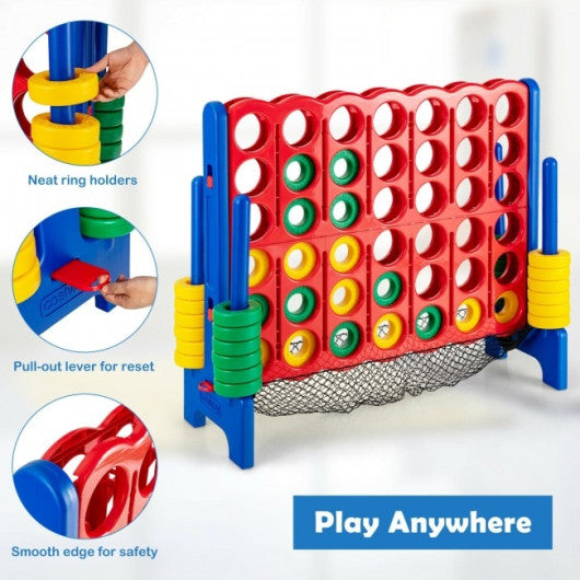 4-to-Score Giant Game Set with Net Storage-Blue