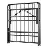 Twin/Full/Queen Size Foldable Metal Platform Bed with Tool-Free Assembly-Twin size