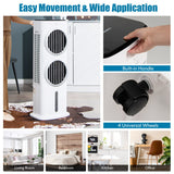 3-in-1 Evaporative Air Cooler with 9H Timer Remote-White