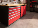 Pro Series 5 Piece Cabinet Set with Wall, Tool Cabinet, Locker and 84 In. Workbench