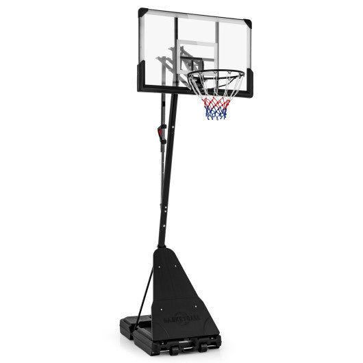 4.9-10 Feet Height Adjustable Portable Basketball Hoop Basketball Goal System