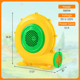 680W Air Blower Air Pump Fan with Convenient Handle and Ground Stakes-680W