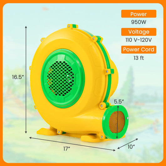 950W Air Blower Air Pump Fan with Convenient Handle and Ground Stakes-950W