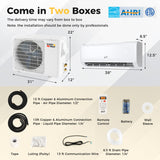 Airtural Series 18000 BTU 21 SEER2 Ductless Mini Split Air Conditioner and Heater 208-230V Energy Star Certified