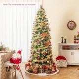 6/7.5/9 FT Artificial Christmas Tree with Warm-White LED Lights-M