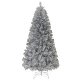 Artificial Xmas Tree with Branch Tips and Warm White LED Lights-6FT