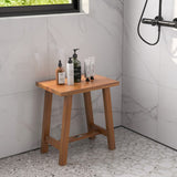 Bathroom Shower Stool Teak Shower Bench for Shaving Legs and Spa Bath