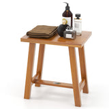 Bathroom Shower Stool Teak Shower Bench for Shaving Legs and Spa Bath