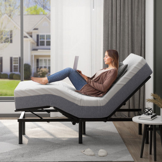 Bed Mattress Gel Memory Foam Convoluted Foam for Adjustable Bed-10 inches