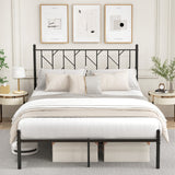 Twin/Full/Queen Size Platform Bed Frame with Sturdy Metal Slat Support-Full Size